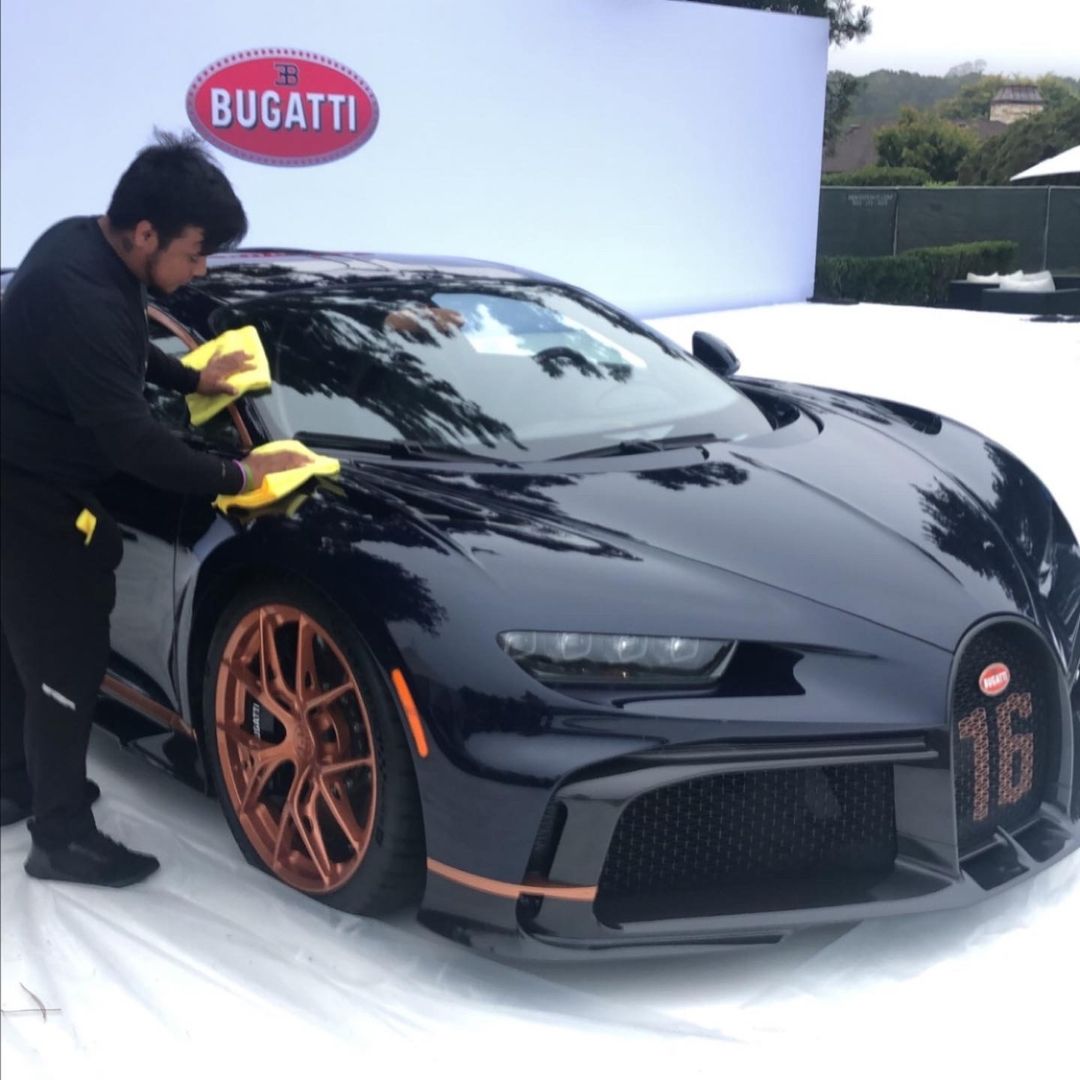 Joseph Herrera detailing a supercar